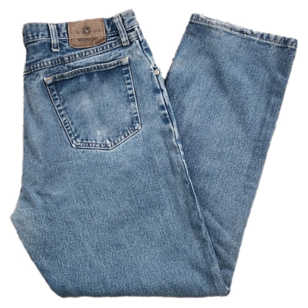 Wrangler Blue 38×34 Straight Leg Jeans